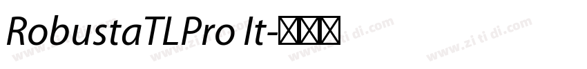 RobustaTLPro It字体转换
